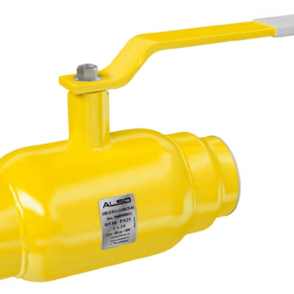 Кран ALSO GAS KШ.П.П.GAS DN 15-250 PN 16-40 приварка/приварка (полнопроходной)