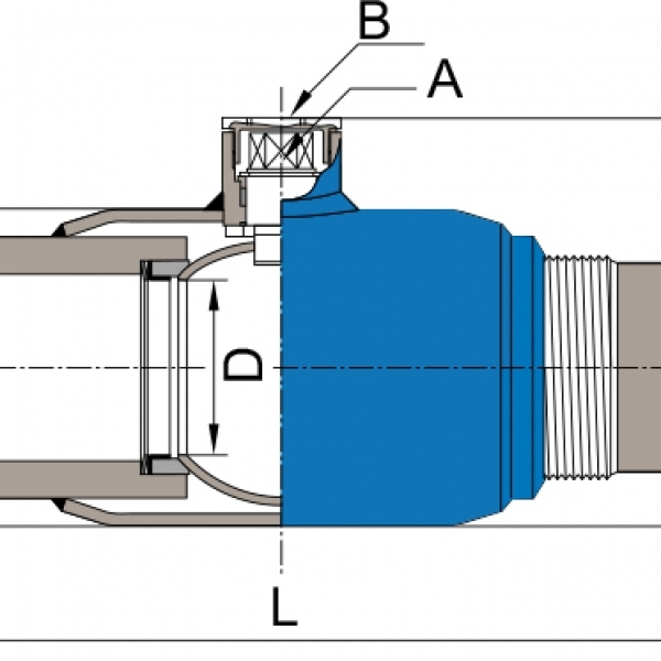 Кран NAVAL DN 20-200 для врезки стальной полнопроходной